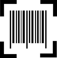 Barcode Icon. Replaceable vector design.
