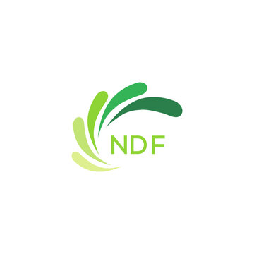 NDF Letter logo design template vector. NDF Business abstract connection vector logo. NDF icon circle logotype.
