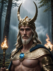 Norse god Loki  - obrazy, fototapety, plakaty