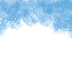 Blue pastel of stain splash watercolor background