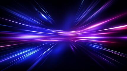 Fototapeta na wymiar Captivating Futuristic Blue and Purple Abstract Technology: A Stunning Digital Art Concept with Vibrant Glowing Lines, Perfect for Modern Innovation and Creative Designs