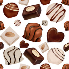 chocolate seamless background