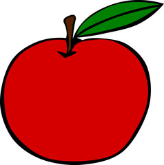 Vector of Apple on white background