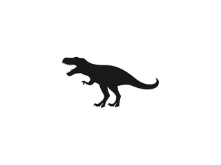 dinosaur logo vector icon illustration, t-rex logo template