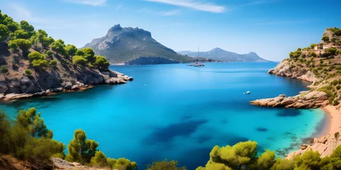 Photo sur Aluminium Bleu Coastal landscape in Port Andratx, Mallorca, Spai