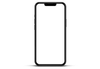 3d high quality vector smartphone mockups. Ultra realistic mobile device UI UX mockup for presentation template. Cellphone frame with blank screen isolated templates. 3d isometric illustration.