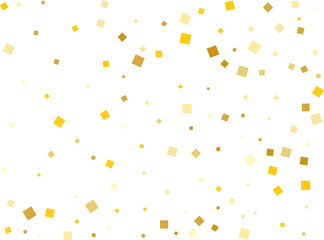 Gold Foil Square Confetti - obrazy, fototapety, plakaty