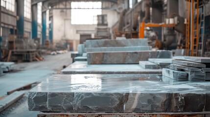 Production of Granite at the factory