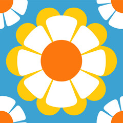 Happy cute sweet floral wallpaper background vector.