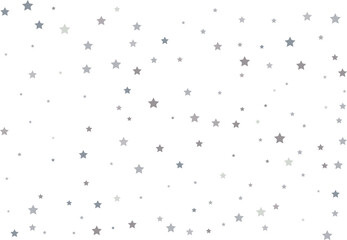 Magic pattern of silver stars