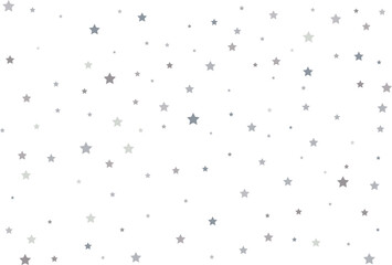 Magic pattern of silver stars