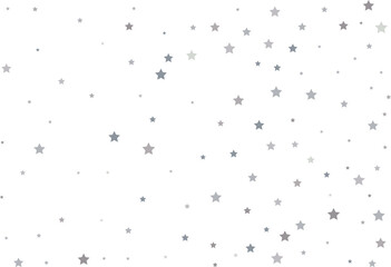 Magic pattern of silver stars