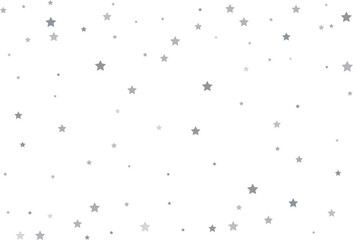 Magic pattern of silver stars