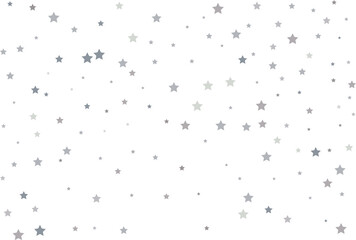 Magic pattern of silver stars