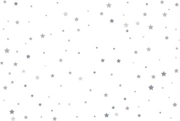 Magic pattern of silver stars