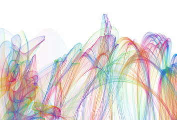 Pattern of rainbow lines