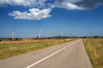 Rural landscape in Avellino province, Italy