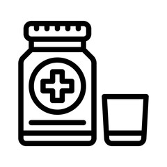 Obraz premium syrup line icon