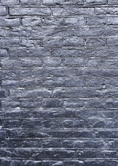 Texture of a black brick wall