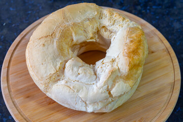 Traditional oven-baked cassava doughnut