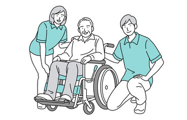 介護の人物イラスト