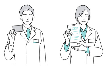 薬剤師の人物イラスト