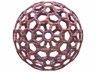 Wireframe Shape Geometric Honeycomb Sphere 3D print model