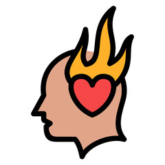 Passion Outline Color Icon
