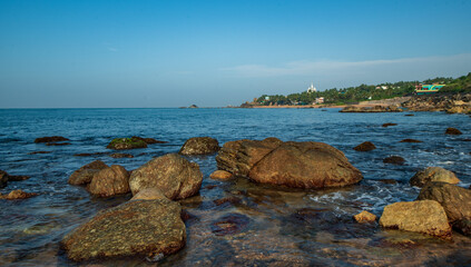 rocky coast in the morning