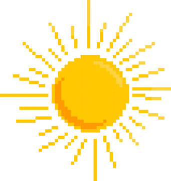 sun day pixel design for forecast wheather pixel design 