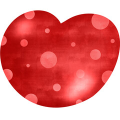red Heart cute draw Paint Pattern for love valentine wedding festival