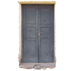 Puerta antigua vieja y gastada