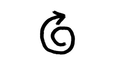 calligraphy cartoon arrow marker line stroke