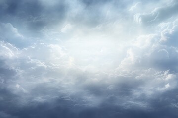 Pewter sky with white cloud background 