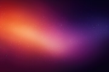 Fototapeta na wymiar Plum orange violet glow blurred abstract gradient on dark grainy background