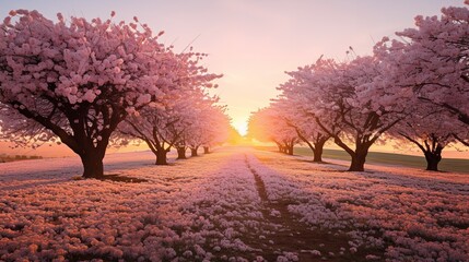 Springtime Cherry Blossom Splendor - AI Generated