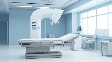 Advanced x-ray scan medical diagnosis machine at hospital health care lab