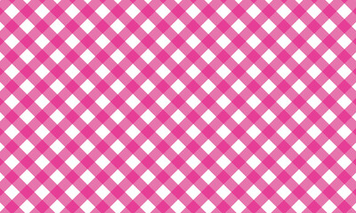abstract pink gingham plaid pattern. - obrazy, fototapety, plakaty