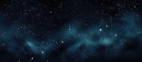 Obraz premium Stars in the dark sky as a backdrop with blank area