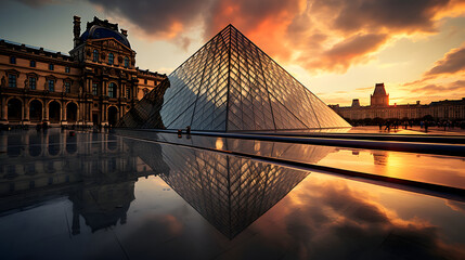 Naklejka premium Louvre museum Paris
