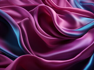 Elegant purple and blue cloth background with a shiny finish.