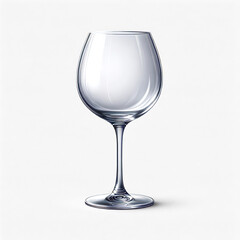 A png graphic of an empty wine glass on a white background