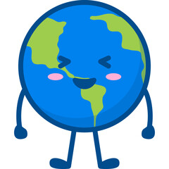 Cute Earth Illustration