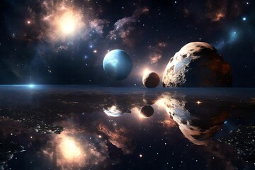 alien planet in space