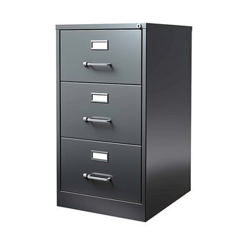recommend clip art: Gray filing cabinet isolated on a transparent background