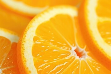 sliced sweet ripe tangerine