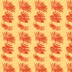 pattern on a bright background with fruits and vegetables