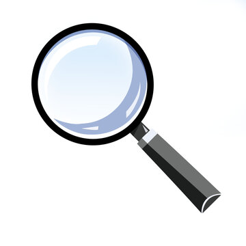 recommend clip art: Magnifying glass vector isolated on white background