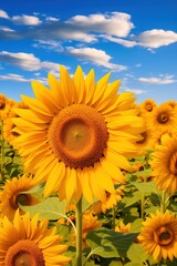 Obraz premium sunflowers in a field