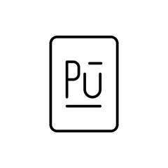 plutonium line icon